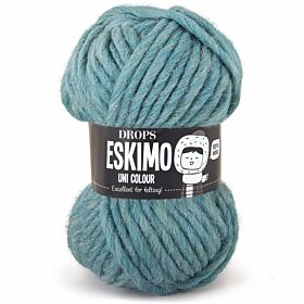 DROPS Snow / Eskimo Uni Colour - 66 zeegroen - Wol Garen