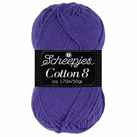Scheepjes Cotton 8 - 661 paars - Katoen Garen