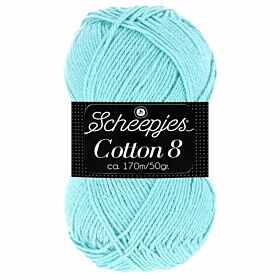Scheepjes Cotton 8 - 663 lichtturquoise - Katoen Garen