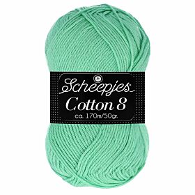Scheepjes Cotton 8 - 664 mintgroen - Katoen Garen