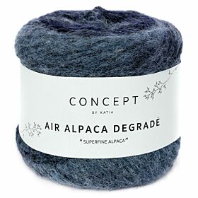 Katia Concept Air Alpaca Degradé - 67 blauw - Kleurverloop Garen