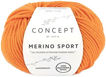 Katia Concept Merino Sport - 67 oranje - Wol Garen 1