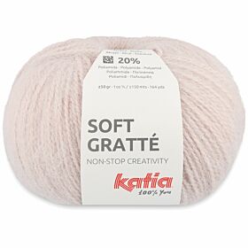 Katia Soft Gratté 67 poederroze - Mohair-Look Acryl Garen