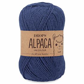 DROPS Alpaca 6790 kobaltblauw (Uni Colour) - Wol Garen