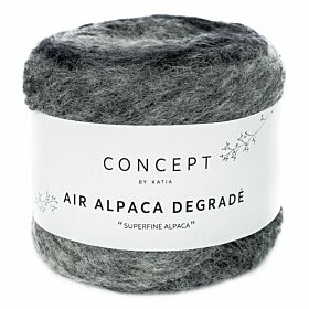 Katia Concept Air Alpaca Degradé - 68 grijs - Kleurverloop Garen