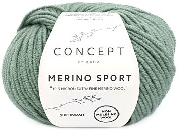 Katia Concept Merino Sport - 68 saliegroen - Wol Garen 1