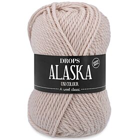 DROPS Alaska Uni Colour - 69 parelwit - Wol Garen 1