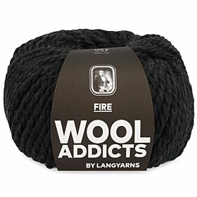 WoolAddicts Fire 70 antracietgrijs - Merinowol Garen