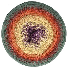 Scheepjes Cotton Whirl - 708 Pumpkin Spice - Biologisch Katoen Garencake 1
