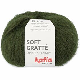 Katia Soft Gratté 71 bosgroen - Mohair-Look Acryl Garen