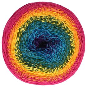 Scheepjes Cotton Whirl - 712 Fruit Salad - Biologisch Katoen Garencake 1