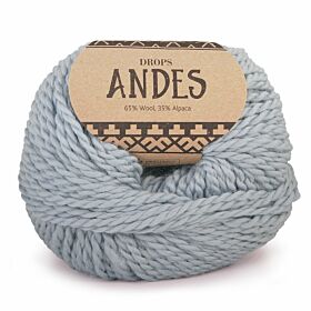 DROPS Andes Uni Colour - 7120 licht grijsgroen - Wol & Garen