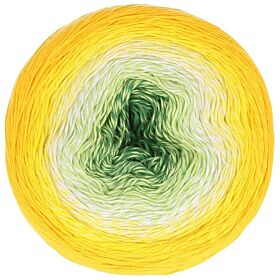 Scheepjes Cotton Whirl - 713 Lemon Limeade - Biologisch Katoen Garencake 1