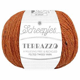 Scheepjes Terrazzo - 715 mandarino - Gerecyclede Tweedwol