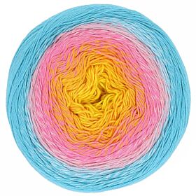 Scheepjes Cotton Whirl - 719 Fields of Nectar - Biologisch Katoen Garencake 1