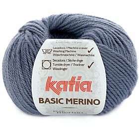 Katia Basic Merino 72 jeansblauw - Wol/Acryl Garen