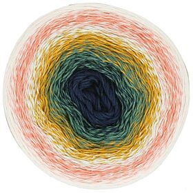 Scheepjes Cotton Whirl - 720 Coastal Cottage - Biologisch Katoen Garencake 1