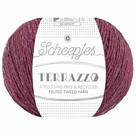 Scheepjes Terrazzo - 720 sangria - Gerecyclede Tweedwol