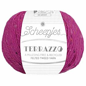 Scheepjes Terrazzo - 721 lampone - Gerecyclede Tweedwol