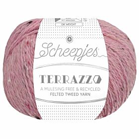 Scheepjes Terrazzo - 723 rosa - Gerecyclede Tweedwol