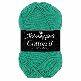 Scheepjes Cotton 8 - 723 smaragdgroen - Katoen Garen