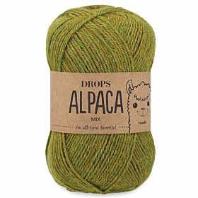 DROPS Alpaca 7233 geel/groen (mix) - Wol Garen