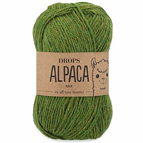 DROPS Alpaca 7238 grasgroen / donker olijfgroen (mix) - Wol Garen