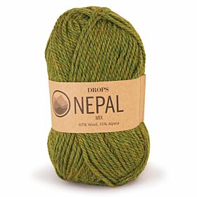 DROPS Nepal Mix - Wol & Breigaren - GD0047-7238 olijfgroen