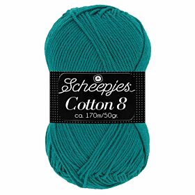 Scheepjes Cotton 8 - 724 petrol - Katoen Garen