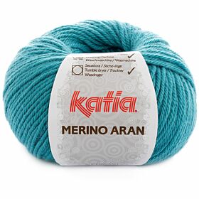 Katia Merino Aran 73 turquoise / turkoois - Merinogaren