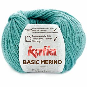 Katia Basic Merino 73 waterblauw - Wol/Acryl Garen