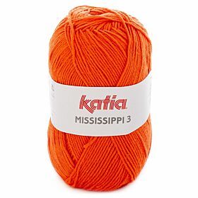 Katia Mississippi-3 - 733 oranje - Katoen/Acryl Garen