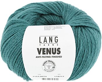 Lang Yarns Venus - 74 jade - Merino/Katoen Garen 1