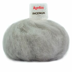 Katia Ingenua 74 lichtgrijs parelmoer - Mohairwol Garen