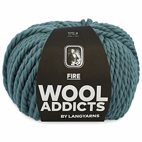 WoolAddicts Fire 74 jade / petrol / oceaan - Merinowol Garen
