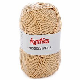 Katia Mississippi-3 - 753 lichtbeige - Katoen/Acryl Garen