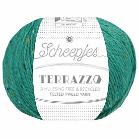 Scheepjes Terrazzo - 753 pavone - Gerecyclede Tweedwol