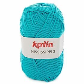 Katia Mississippi-3 - 757 turquoise - Katoen/Acryl Garen