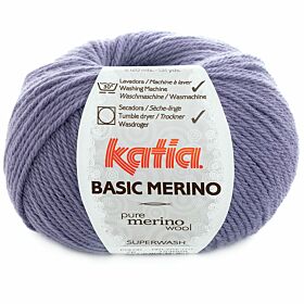 Katia Basic Merino 76 lila - Wol/Acryl Garen
