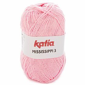 Katia Mississippi-3 - 764 lichtroze - Katoen/Acryl Garen