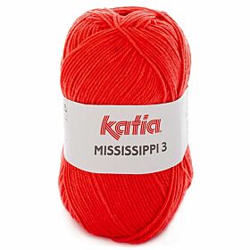 Katia Mississippi-3 - 776 koraalrood - Katoen/Acryl Garen