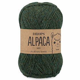 DROPS Alpaca 7815 bosgroen (mix) - Wol Garen