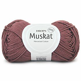 DROPS Muskat Uni Colour - 79 kruidnagel / mauve - Katoen Garen