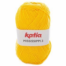Katia Mississippi-3 - 793 geel - Katoen/Acryl Garen