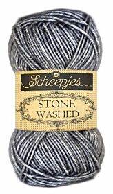 Scheepjeswol Stone Washed - 802 Smokey Quartz / grijs - Katoen Garen