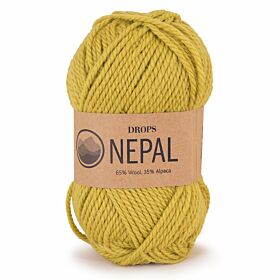 DROPS Nepal Uni Colour - 8038 licht olijf - Wol & Breigaren - GD0049