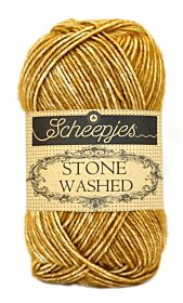 Scheepjeswol Stone Washed - 809 Yellow Jasper / goudgeel - Katoen Garen
