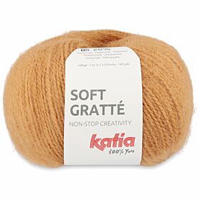 Katia Soft Gratté 81 camel - Mohair-Look Acryl Garen