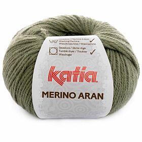 Katia Merino Aran 81 kaki / khaki groen - Merinogaren