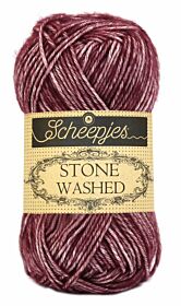 Scheepjeswol Stone Washed - 810 Garnet / wijnrood - Katoen Garen